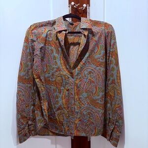 Ralph Lauren Multicolor Paisley Button Down Shirt